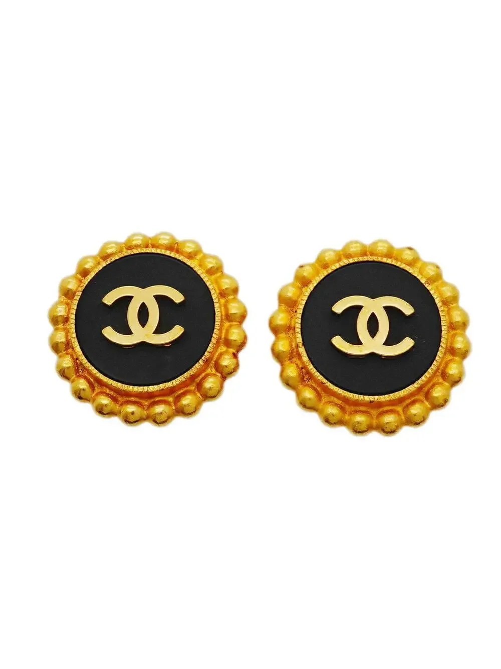 Chanel Cc Logo Clip-On Earrings Metal #357911C74B